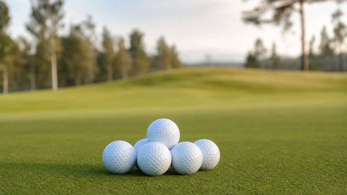 Golfboll: välj efter kontroll, inte bara tourkänsla illustrerad med golfmotiv