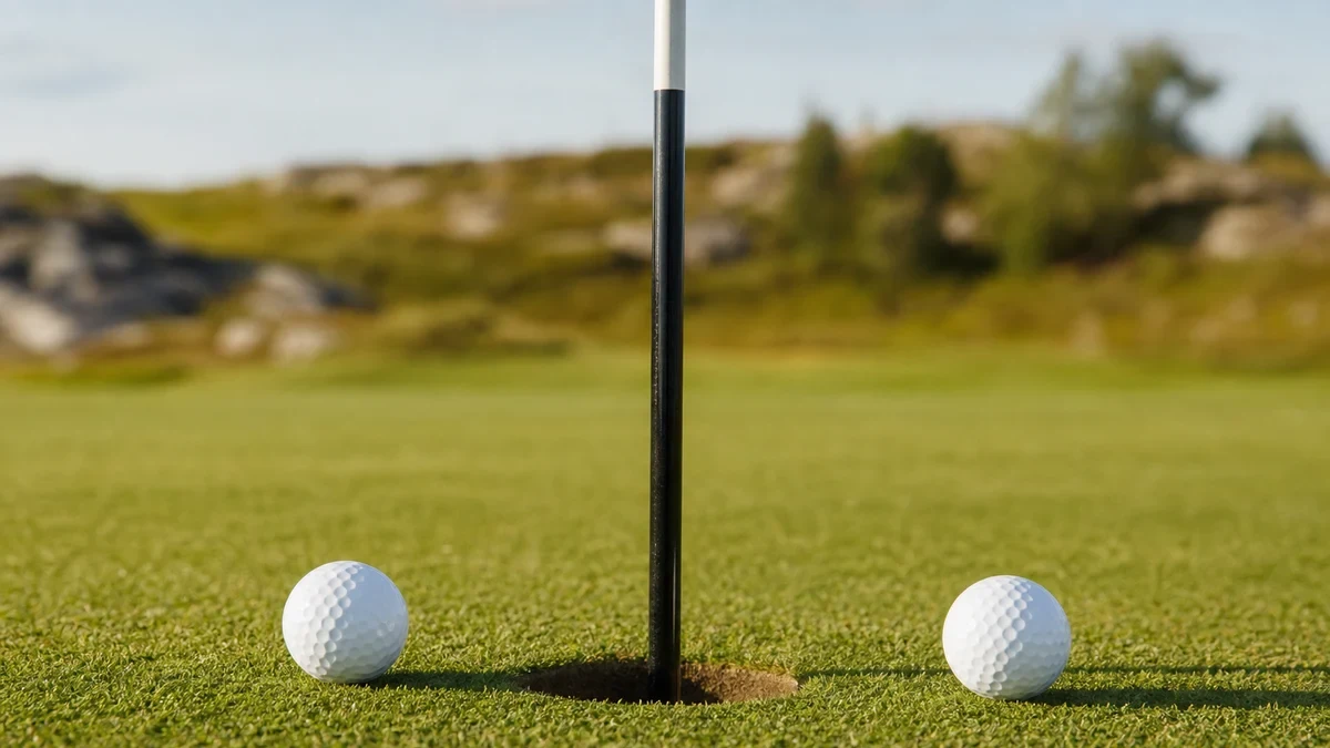 Matchspel i golf: vinn hålet, inte scorekortet illustrerad med golfmotiv