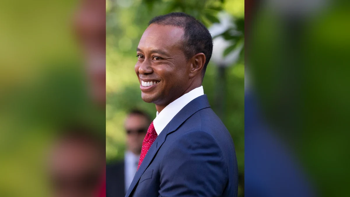 Porträtt av Tiger Woods